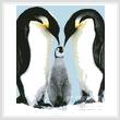 cross stitch pattern Penguin Parents