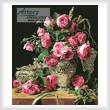 cross stitch pattern Roses Painting