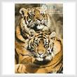 cross stitch pattern Sumatran Tigers