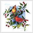 cross stitch pattern Colourful Cardinals