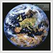 cross stitch pattern Earth (Europe and North Africa)