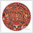 cross stitch pattern Mayan Doomsday Calendar