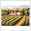 cross stitch pattern Toscana Vineyard