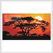 cross stitch pattern Mini Sunrise in Kenya
