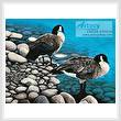 cross stitch pattern Two Canadian Geese