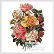 cross stitch pattern Victorian Roses Bouquet