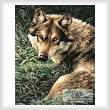 cross stitch pattern Wolf Painting