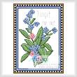 cross stitch pattern Forget Me Not Flower