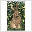 cross stitch pattern Rabbit Painting