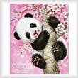 cross stitch pattern Cherry Blossom Panda