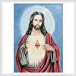 cross stitch pattern Sacred Heart of Jesus 2
