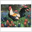 cross stitch pattern Colourful Rooster 2