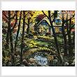 cross stitch pattern Cottage in a Forest
