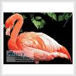 cross stitch pattern Flamingo