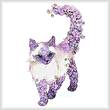 cross stitch pattern Lilac Cat 