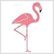 cross stitch pattern Pink Flamingo