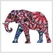 cross stitch pattern Stylized Elephant