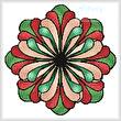 cross stitch pattern Stained Glass Flower
