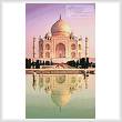cross stitch pattern Taj Mahal Reflection
