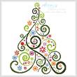 cross stitch pattern Abstract Christmas Tree
