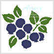 cross stitch pattern Blueberries