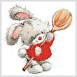 cross stitch pattern Bunny with Spoon