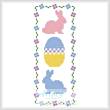 cross stitch pattern Easter Bookmark