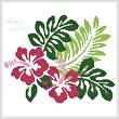 cross stitch pattern Hibiscus Flowers