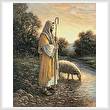 cross stitch pattern Jesus and Sheep