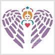 cross stitch pattern Little Guardian Angel