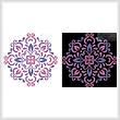 cross stitch pattern Ornamental Floral 2