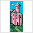 cross stitch pattern Princess Castle Bookmark