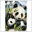 cross stitch pattern Panda and Cub