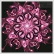 cross stitch pattern Pink Abstract Flower