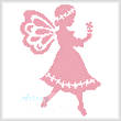 cross stitch pattern Pink Fairy