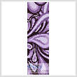 cross stitch pattern Purple Swirl Bookmark