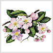 cross stitch pattern Apple Blossoms Painting