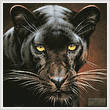 cross stitch pattern Black Panther Portrait (Crop)