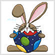 cross stitch pattern Bunny and Egg