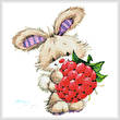 cross stitch pattern Berry Cute Rabbit