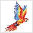 cross stitch pattern Colourful Macaw