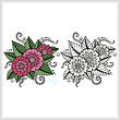 cross stitch pattern Flower Design 1