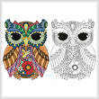 cross stitch pattern Kurby Owl