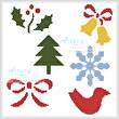 cross stitch pattern Little Christmas Motifs 2