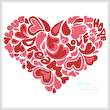 cross stitch pattern Love Heart