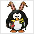 cross stitch pattern Mini Easter Penguin