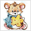 cross stitch pattern Mouse with Cheese 2