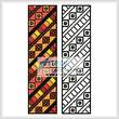 cross stitch pattern Tribal Bookmark