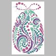cross stitch pattern Abstract Easter Egg 3