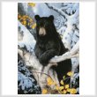 cross stitch pattern Black Bear Painting